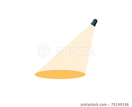 Light, spotlight icon on white background. Vector illustration. 78199186