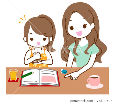女孩學習和女人教學 女孩學習和女人教學 78199302