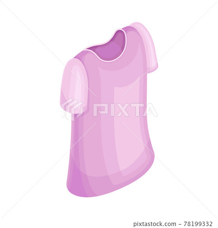 Violet Sweatshirt with Short Sleeves as Clothing or Apparel Item Made of Fabric Isometric Vector Illustration Violet Sweatshirt with Short Sleeves as Clothing or Apparel Item Made of Fabric Isometric Vector Illustration 78199332