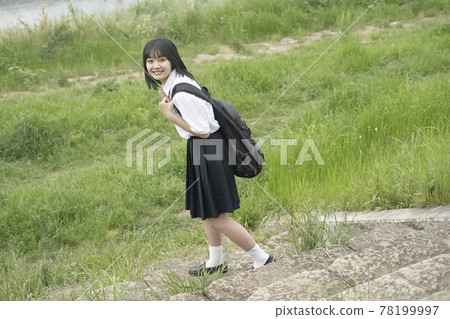 High school girl in the river High school girl in the river 78199997