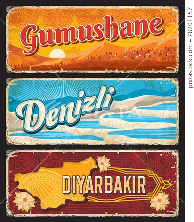 Gumushane, Denizli or Diyarbakir Turkey provinces 78201157