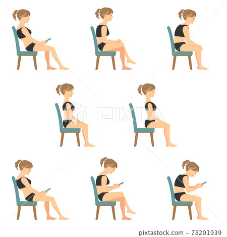 Various sitting style summary set 78201939
