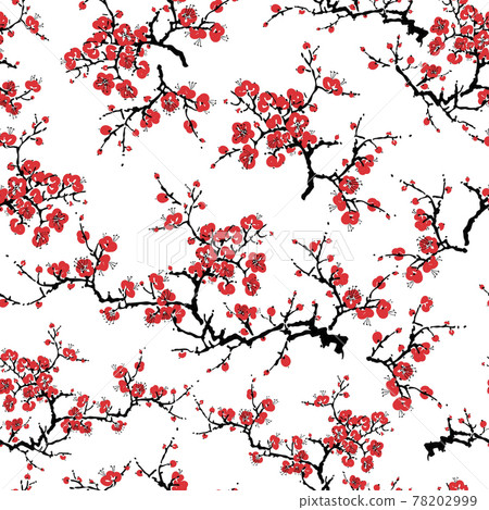 Realistic sakura blossom - Japanese cherry tree... - Stock Illustration ...