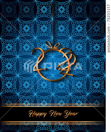 2022 Happy New Year background for your seasonal invitations, festive posters, greetings cards. 78203157