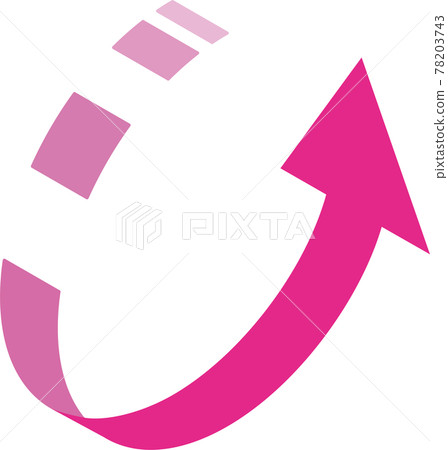Three-dimensional arrow Three-dimensional arrow 78203743