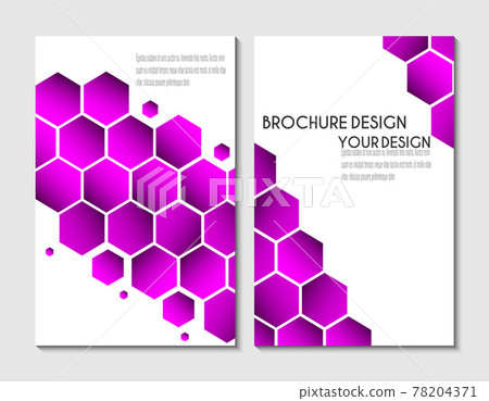 Brochure template, flyer design or depliant cover for business presentation and magazine covers. 78204371