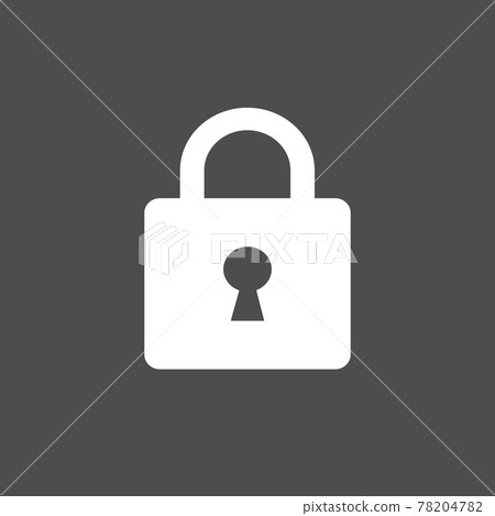 Lock icon. Padlock sign. Unlock. Vector illustration. Flat design. 78204782