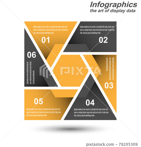 Infographic display template. Idea to display... - Stock Illustration ...