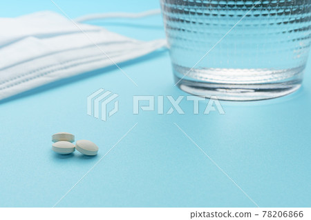 Pills with mask and pills with water Pills with mask and pills with water 78206866
