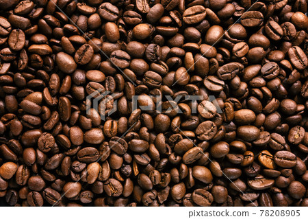 Coffee beans on dark background Coffee beans on dark background 78208905