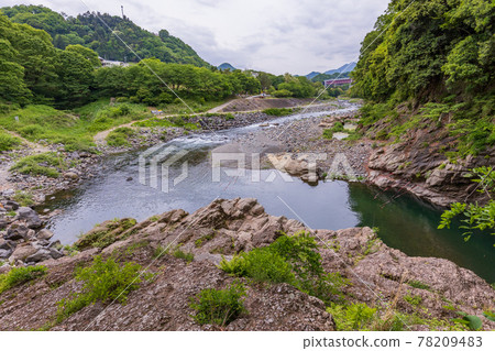 (Yamanashi Prefecture) Katsura River, upstream of Saruhashi 78209483
