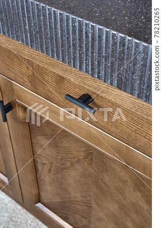 Kitchen furniture of toned ash with acryl stone countertop Kitchen furniture of toned ash with acryl stone countertop 78210265