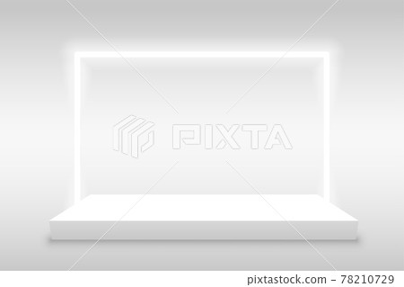 product display background with light frame - Stock Illustration ...