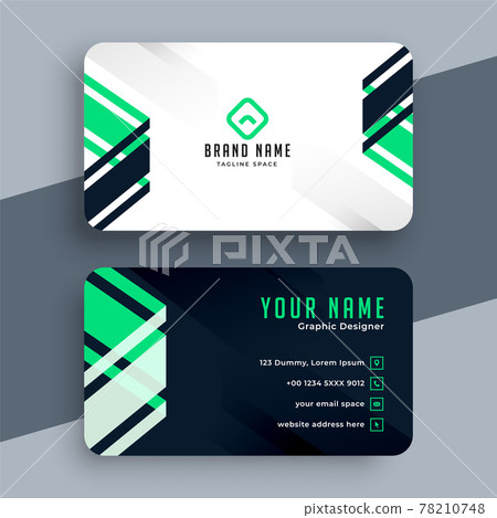 modern style geometric business card design modern style geometric business card design 78210748