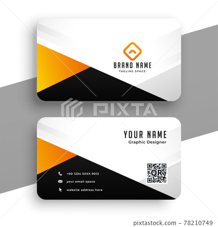 modern orange business card design template modern orange business card design template 78210749