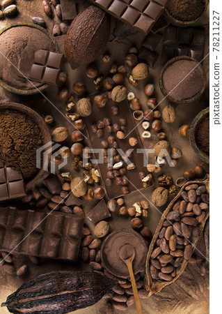 Chocolate Collection, Cocoa pod, candy sweet, dessert Chocolate Collection, Cocoa pod, candy sweet, dessert 78211227
