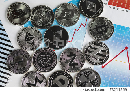 Cryptocurrency and worldwide payment, technology concept Cryptocurrency and worldwide payment, technology concept 78211269