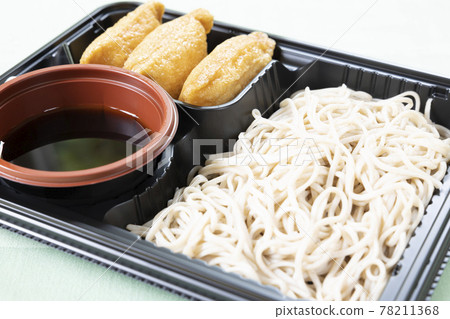 Delicious Japanese soba and Inari sushi Delicious Japanese soba and Inari sushi 78211368