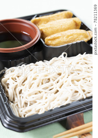 Delicious Japanese soba and Inari sushi Delicious Japanese soba and Inari sushi 78211369