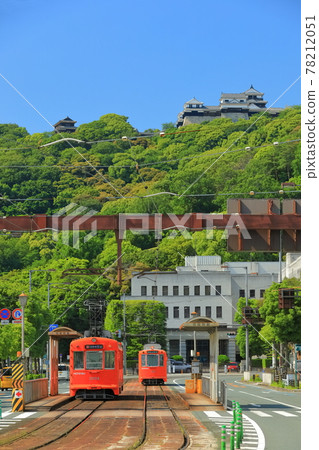 [Ehime Prefecture] Iyotetsu Train and Matsuyama Castle 78212051
