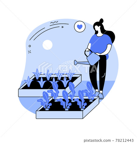 Growing vegetables abstract concept vector illustration. Growing vegetables abstract concept vector illustration. 78212443