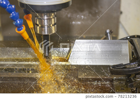 The CNC milling machine cutting the  tire mold parts. 78213236