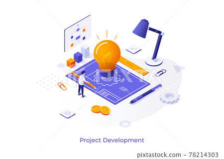 Isometric Vector Illustration For Website Isometric Vector Illustration For Website 78214303