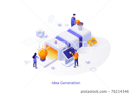 Isometric Vector Illustration For Website 78214346