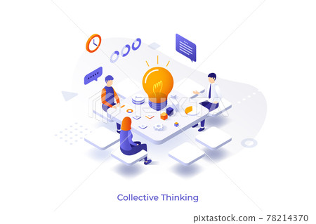 Isometric Vector Illustration For Website Isometric Vector Illustration For Website 78214370