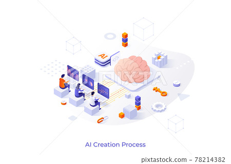 Isometric Vector Illustration For Website 78214382