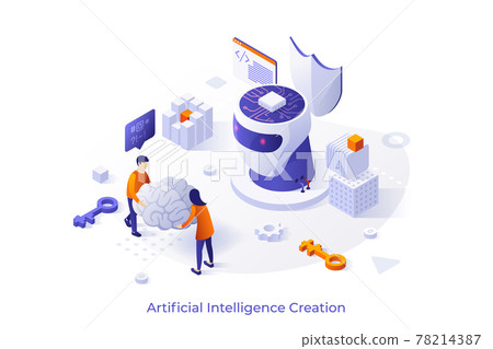 Isometric Vector Illustration For Website 78214387