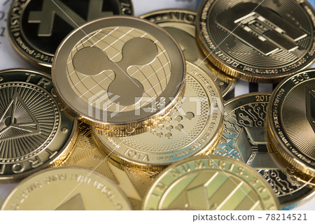 Cryptocurrencys new digital money, Bitcoin, litecoin, etherium coins close up Cryptocurrencys new digital money, Bitcoin, litecoin, etherium coins close up 78214521