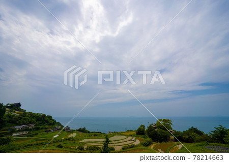 Rice terraces and sea Rice terraces and sea 78214663