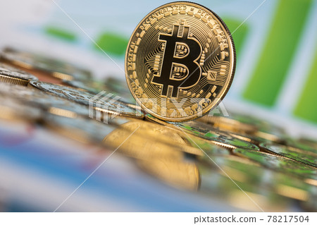 Bitcoin Trading Concept, virtual money Bitcoin Trading Concept, virtual money 78217504