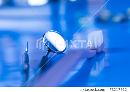 Set of metal medical equipment tools for teeth dental Set of metal medical equipment tools for teeth dental 78217812