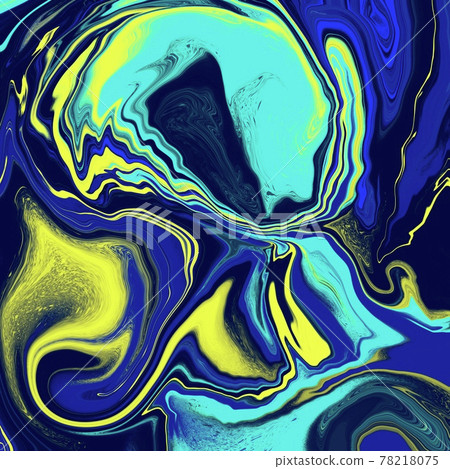 Glowing liquid dynamic flow. Trendy fluid cover design. Illustration for your design. Liquid marble design abstract painting background Glowing liquid dynamic flow. Trendy fluid cover design. Illustration for your design. Liquid marble design abstract painting background 78218075