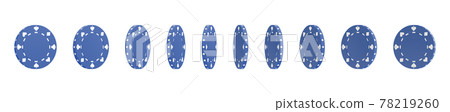 Gambling game, casino 3d chips. Rotating poker chips Gambling game, casino 3d chips. Rotating poker chips 78219260