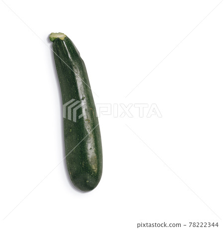 Close up view of fresh green zucchini isolated on white background. added copy space for text. Close up view of fresh green zucchini isolated on white background. added copy space for text. 78222344