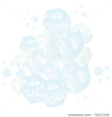 Crushing ice watercolor touch Crushing ice watercolor touch 78223108