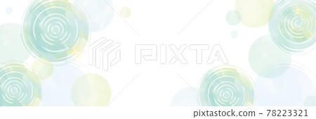 Water surface and polka dots watercolor touch background 78223321