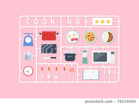 Illustration material of cooking, recipe, meal 78224098