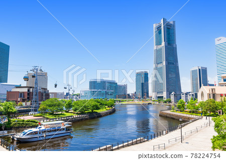 橫濱灣區運河公園和港未來 橫濱灣區運河公園和港未來 78224754