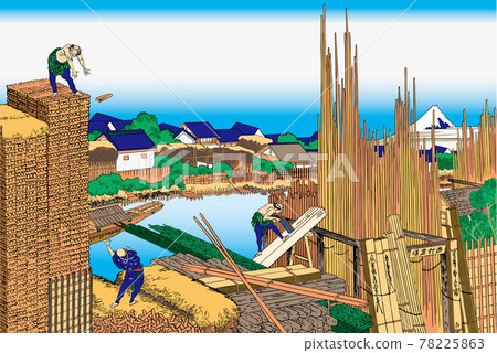Katsushika Hokusai image Honjo Tatekawa bright version 78225863