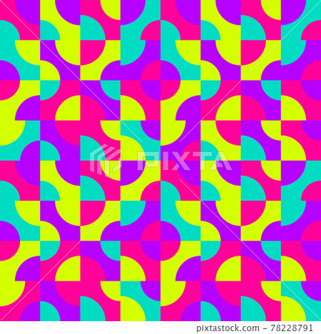 Vintage retro neon abstract vector seamless pattern Vintage retro neon abstract vector seamless pattern 78228791