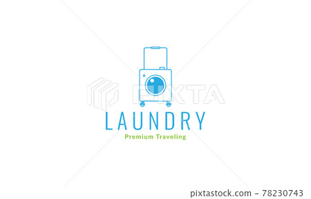 wash machine travel logo symbol vector icon illustration graphic design 78230743