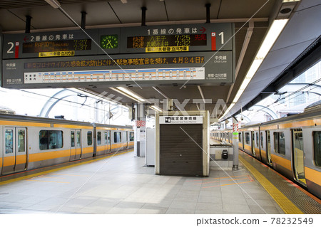 2020年4月緊急事態宣言·東京站01 2020年4月緊急事態宣言·東京站01 78232549