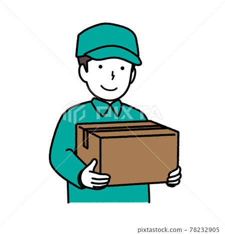 Deliveryman with luggage Deliveryman with luggage 78232905