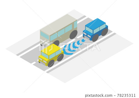 Vehicles equipped with an isometric distance maintenance support system Vehicles equipped with an isometric distance maintenance support system 78235311