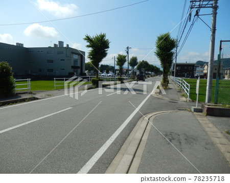 Hida Takayama Road in the morning 78235718