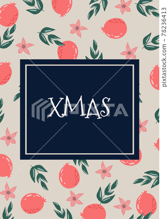 Bright Christmas card with congratulations. Preparing to celebrate Christmas. Vector illustration Bright Christmas card with congratulations. Preparing to celebrate Christmas. Vector illustration 78236413